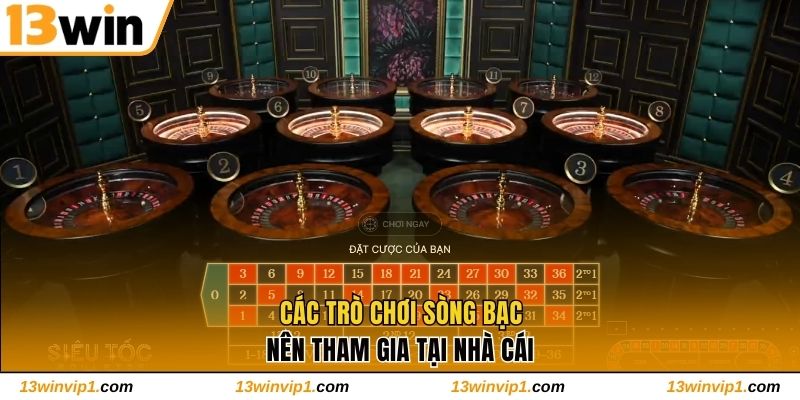 Các trò chơi sòng bạc đặc biệt nên tham gia tại nhà cái