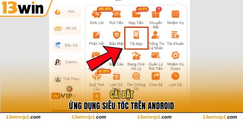 Cài đặt ứng dụng siêu tốc trên Android