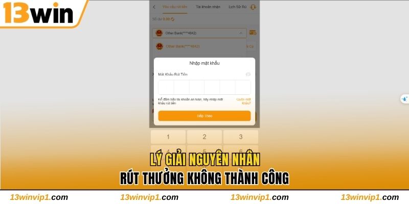 Lý giải nguyên nhân rút thưởng không thành công